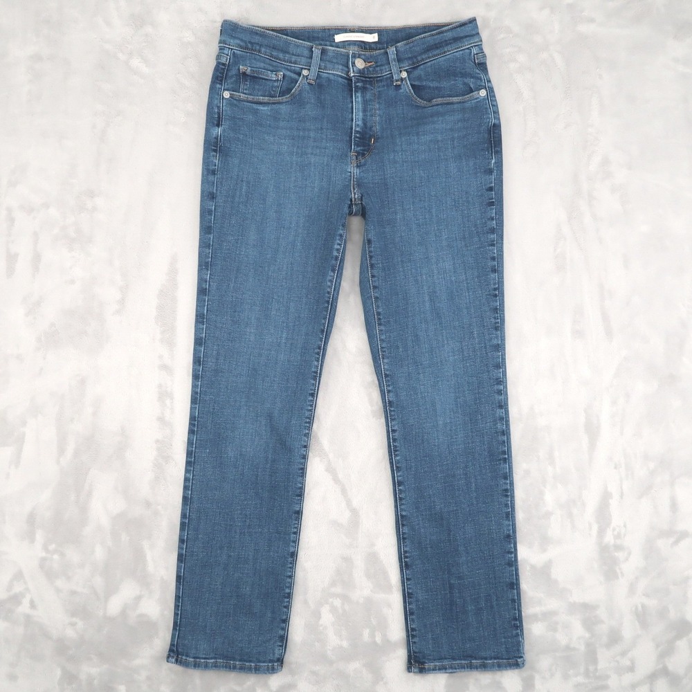 Levi's Jeans Women 8 Fit 28x28 Blue Classic Straight Casual Minimalist Stretch